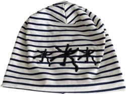 Gorro de punto elástico a rayas para todas las edades. SFUSHOS