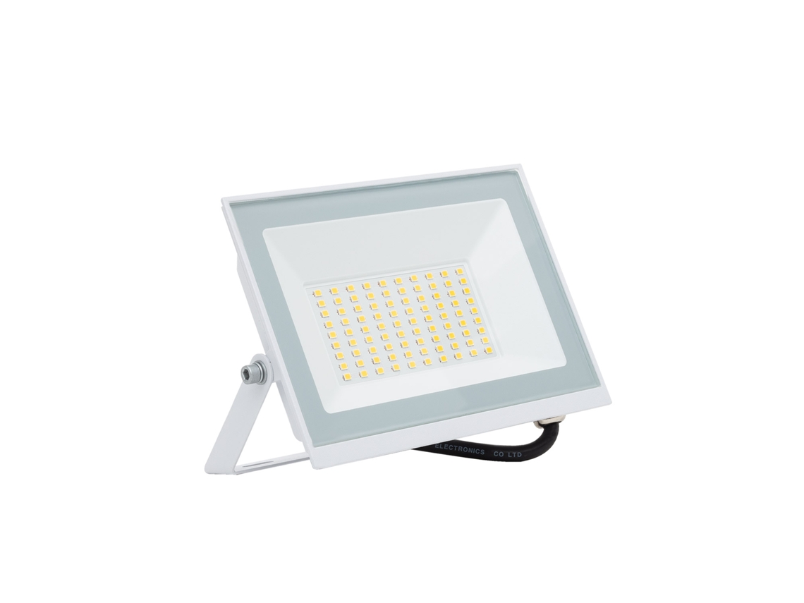 Foco Proyector LED 50W 120 lm/W IP65 S3 3000K No Blanco Blanco Cálido LEDKIA