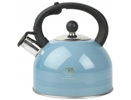 Hervidor de agua Tetera 2,5L silbante Azul KARL HAUSMANN