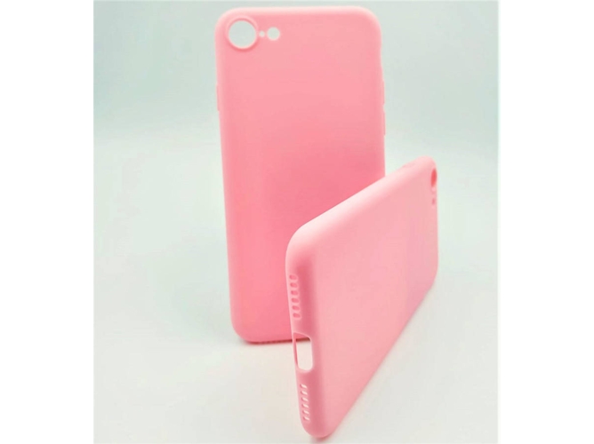 Funda iPhone 7, 8 Silicona Rosa