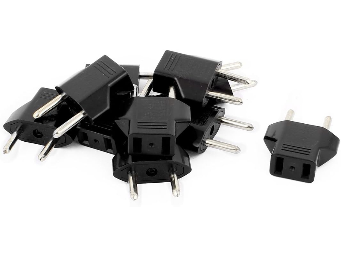 10 Unidades De Fuente De Alimentación Con Convertidor De Voltaje De Viaje De 125/250 V Ca 6 A Con...