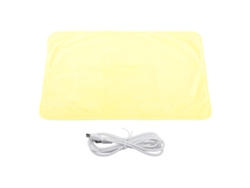 Manta Eléctrica Calefactora De Grafeno Con Temperatura Constante Y Alimentación Usb, Color Amarillo, Para Uso Doméstico.