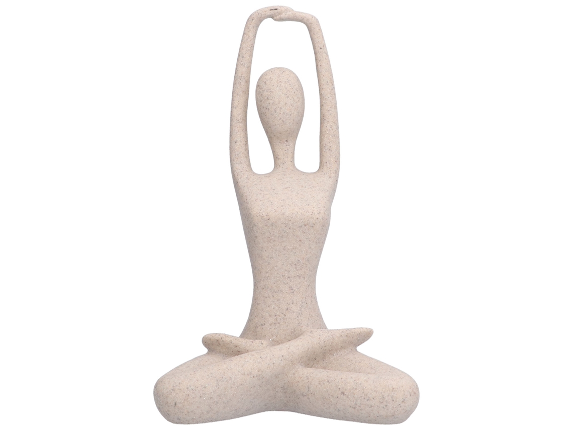 Estatua de yoga en arena, resina nórdica, regalo decorativo, 35