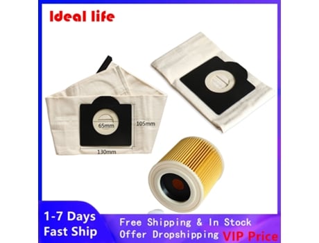 Filtros de bolsa de polvo para Karcher Wd3 P Wd3.300 M Wd3.200 Wd3.500 Se 4001 Se 4002 6.959-130 piezas de limpiador a vapor Premium House