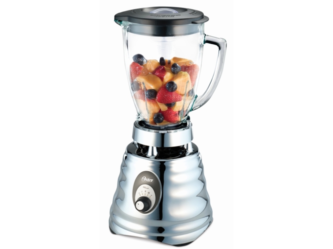 Batidora de Vaso OSTER Clasica 4655 (600 W - 1.25 L - Plateado)