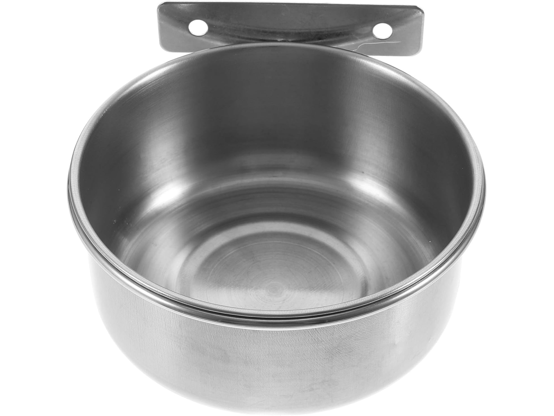 Comedero Doble Para Jaula De Perro, Dispensador De Comida Y Cuenco.