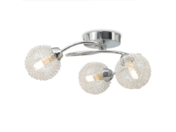 Lampara De Techo VIDAXL Blanco Cristal (33 x 28 x 16)