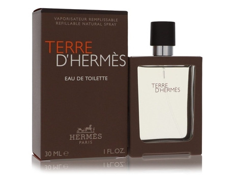 Eau De Toilette Hombre Terre D'Hermes by Hermes Spray Spray Refillable 1 oz (30 ml)