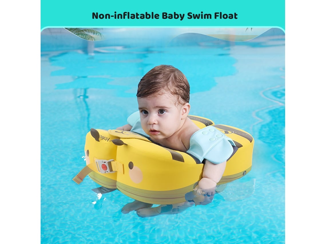 Flotador De Natación Para Bebés No Inflable, Seguro, De 3 A 72 Meses, Mambobaby, Amarillo