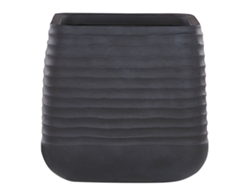 Maceta grande BELIANI Parikia de Poliresina Negro 50x50x49