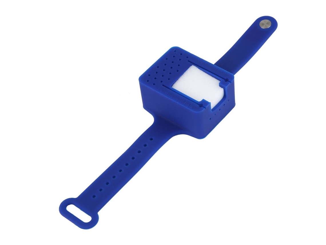 Porta-limas De Endodoncia Con Regla De Medición Para La Muñeca, Color Azul. Herramienta Dental.