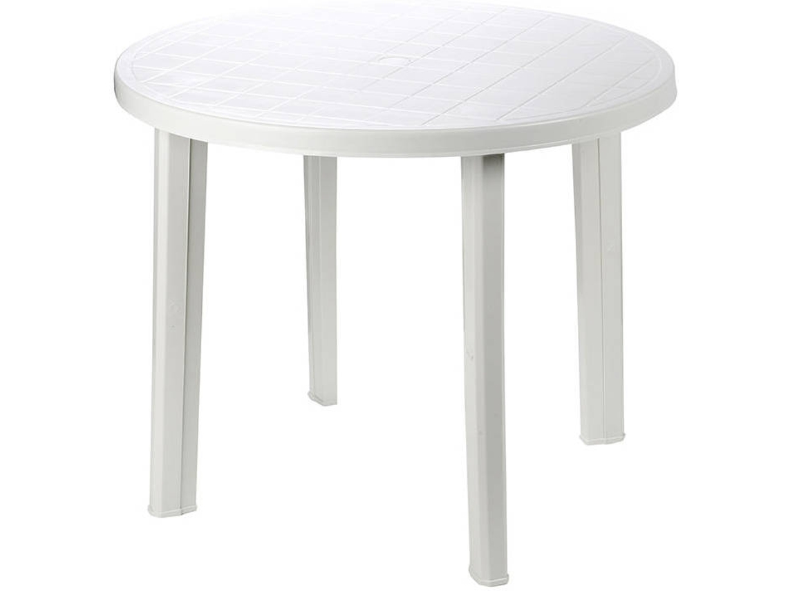 Mesa IPAE PRO GARDEN Redonda Blanco (90x90x72cm)