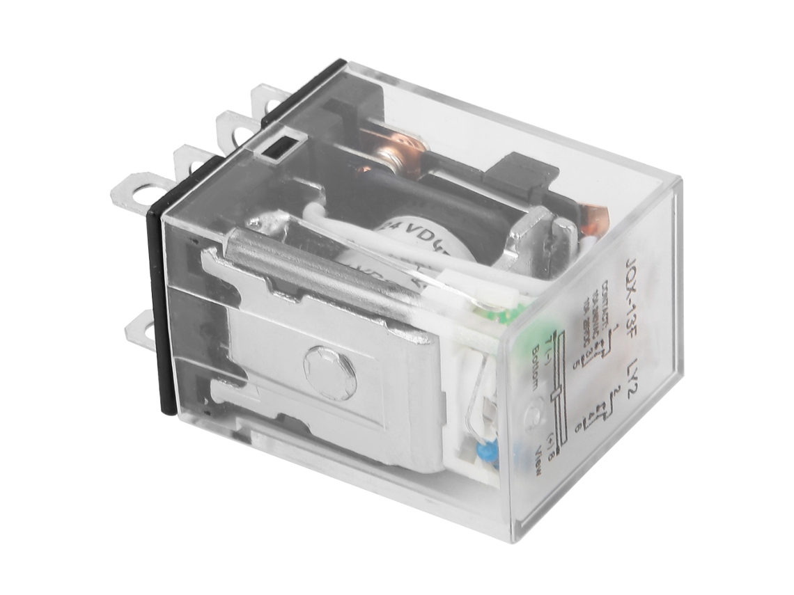 Omni-relé Intermedio Electromagnético Jqx-13f 24vdc 5a 8 Pines Dpdt