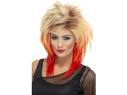 Peluca DISFRAZZES Estilo Mullet Rubia Degradado A Rojo (Talla: Talla Universal)