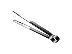 Lengüeta de cocina de acero inoxidable, 25,5 cm, color negro, fácil limpieza, para barbacoa