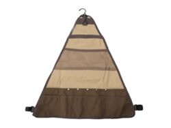 Bolsa de cuero portátil para cubiertos de picnic