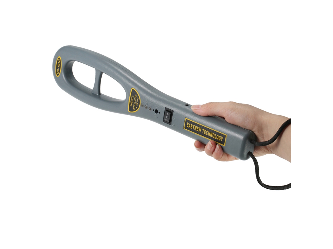 Detector De Metales Portátil De Alta Sensibilidad Con Zumbador Y Vibración Para Inspecciones De Seguridad.