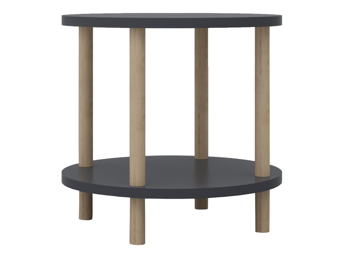 Mesa auxiliar Ves 49xø42 cm gris [EN.CASA]