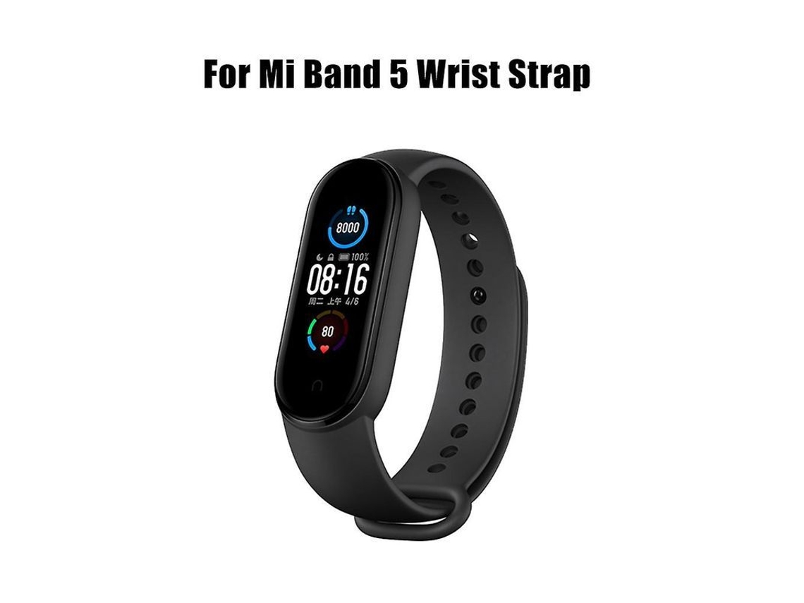 Pulsera de silicona suave 2026dn para Xiaomi Mi Band 5, color azul mediodía, compatible con Mi Band 5, ajustable.