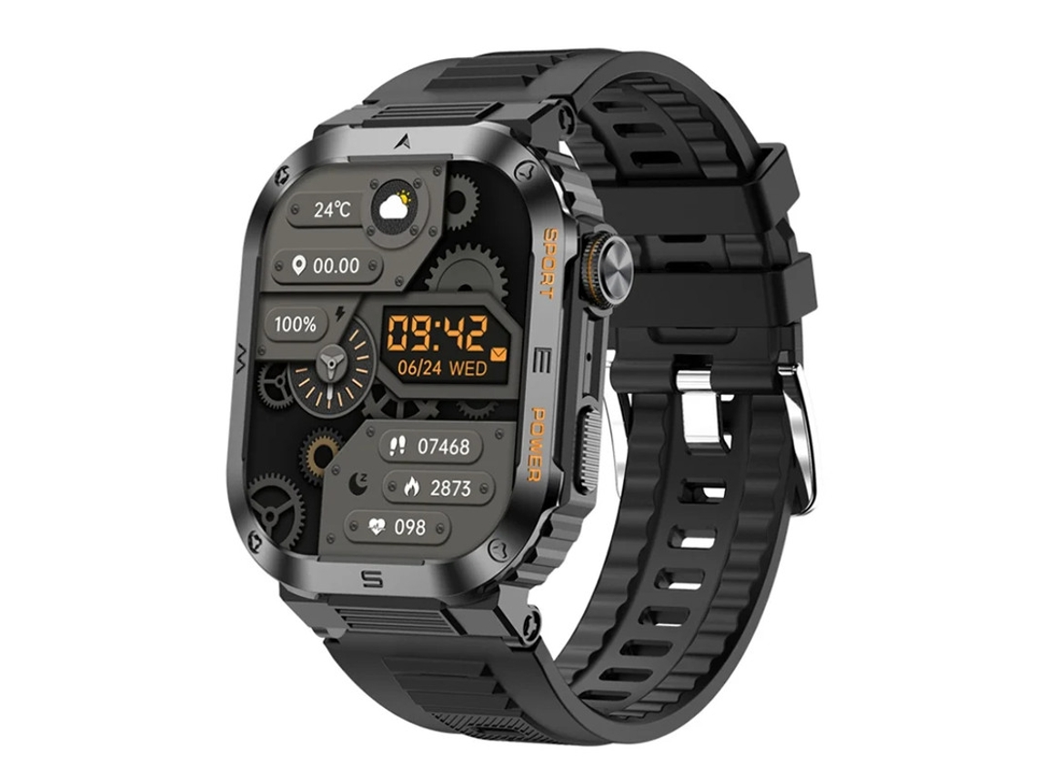 Reloj inteligente con Bluetooth, notificaciones push de llamadas, monitoreo de presión arterial y oxígeno en sangre para una vida activa.