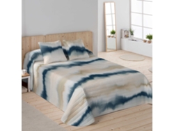 SANDAL - Colcha Bouti Estampada - Microfibra - Extra - Suave - Gramaje 70 Gramos - Cama 180 - BELIX BLUE