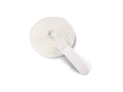 Rollo de Cinta Adhesiva para Mosquiteras de Vidrio y Aluminio de 500 cm, Color Blanco. Irs (2 Unidades De 250 Cm Cada Una)