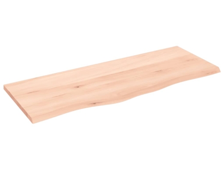 VIDAXL Encimera de baño madera maciza sin tratar 100x40x2 cm