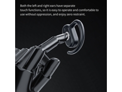 Auriculares Inalámbricos Bluetooth 5.4 De Conducción Ósea Ipx7 Con Subwoofer De Clip, Color Negro, Con Estuche De Carga.