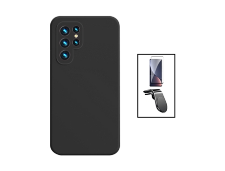 Kit De Película De Vidrio Templado De Cubierta Completa 5D Soporte Magnético De Silicona Líquida L Conducción Segura Coche PHONECARE Para Samsung G...