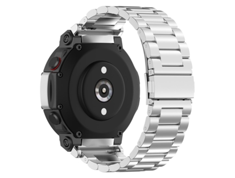 Correa de acero inoxidable tres cuentas con herramienta para Huami Amazfit T-Rex 2 - plata