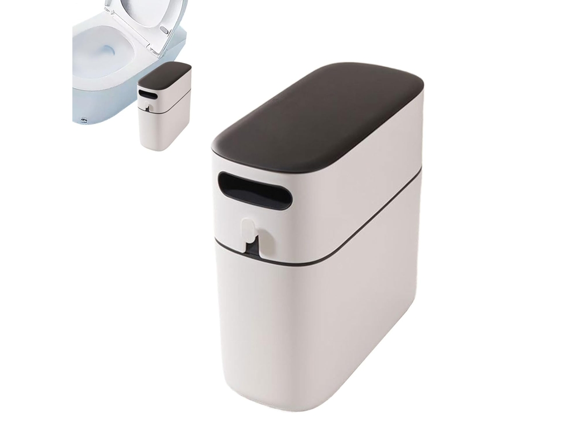 Lixeira Estreita- Para Banheiro- Recipiente De Lixo Compacto, Decorativo E À Prova De Odores Cozinha, Quarto