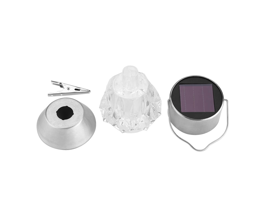 Lámpara colgante solar LED de 7 colores para decoración de exteriores.