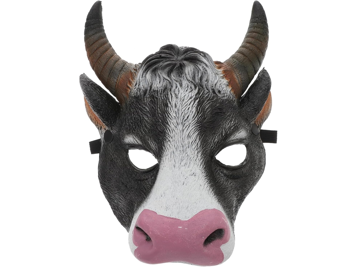 Máscara De Buey De Pu Realista Y Duradera Para Cosplay, Fiestas De Halloween Y Actuaciones.