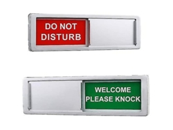 Letrero Indicador De Puerta Corrediza Abierta/cerrada Con Imán Y Adhesivo Para Tienda, Oficina, Baño, Restaurante (negro)