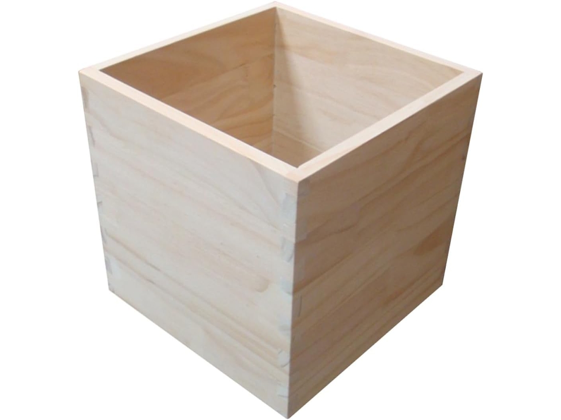 Caja Cúbica De Madera Apilable De 20x20x20