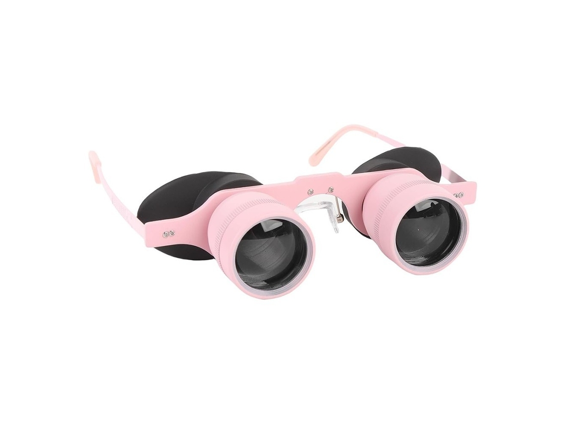 Gafas Binoculares 10x Manos Libres Óptica Portátil Y Compacta Para Pesca Y Deporte (rosa)