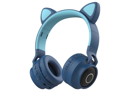 2024 Novos Fones de Ouvido de Gato Bt028C Sem Fio Montados na Cabeça dos Desenhos Animados Bluetooth Gaming Headset Verde ZXWJ