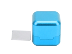 Junli-estuche De Aleación De Aluminio Para Tizas De Taco De Billar, Accesorio Para Mesa De Billar, Color Azul