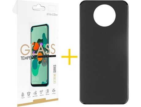 Kit Funda + Protector de Pantalla Xiaomi Redmi Note 9T SKYHE Liso (Negro)