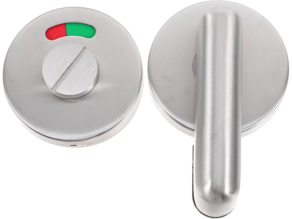 Cerradura Baño Indicador Rojo Verde, Aleación Zinc, Perilla