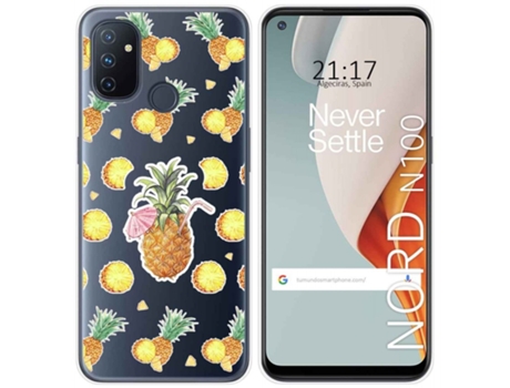 Carcasa OnePlus Nord N100 TUMUNDOSMARTPHONE Dibujos Transparente Multicolor