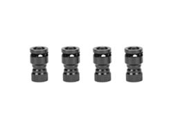 Ymsl 4 Piezas Localizador De Agujeros De Montaje De Carcasa De Coche Rc De Aleación De Aluminio Para Carcasa De Pvc Pc Negro Hxl