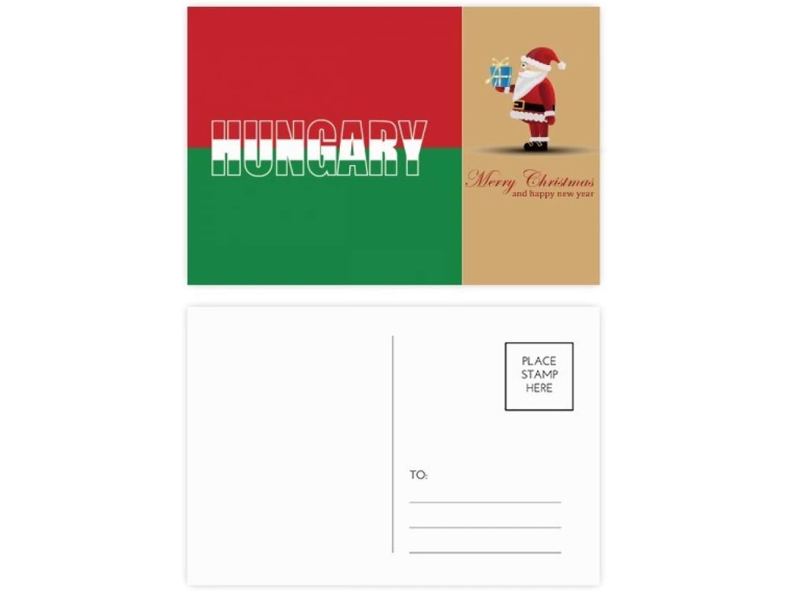 Besportble Juego De Hungría Con El Nombre De Papá Noel Y Estudio 14,6 X 9,8 Cm Incluye Líneas Para La Direc...