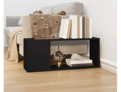 Mueble para la televisión VIDAXL Negro Madera contrachapada (80x24x32 cm)
