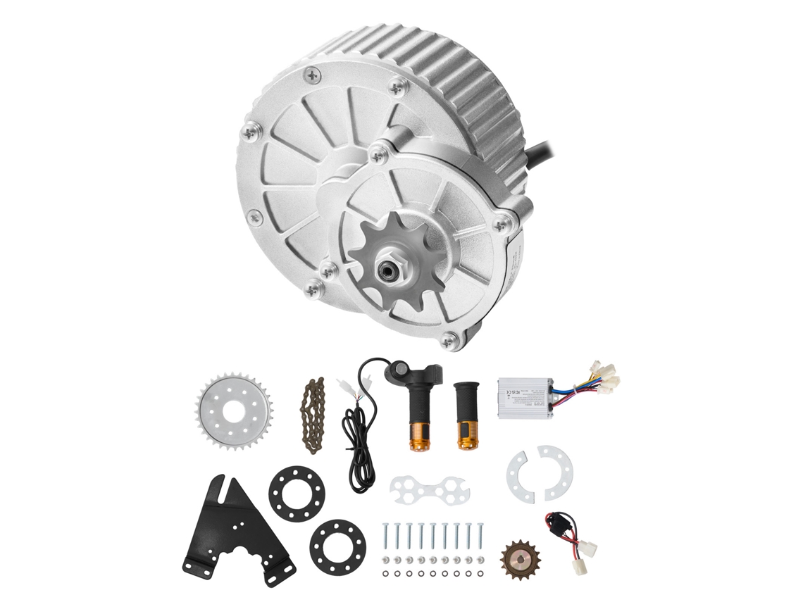 Kit de motor eléctrico de CC cepillado Succebuy de 450 W, 36 V, 3000 RPM y controlador de velocidad mejorado