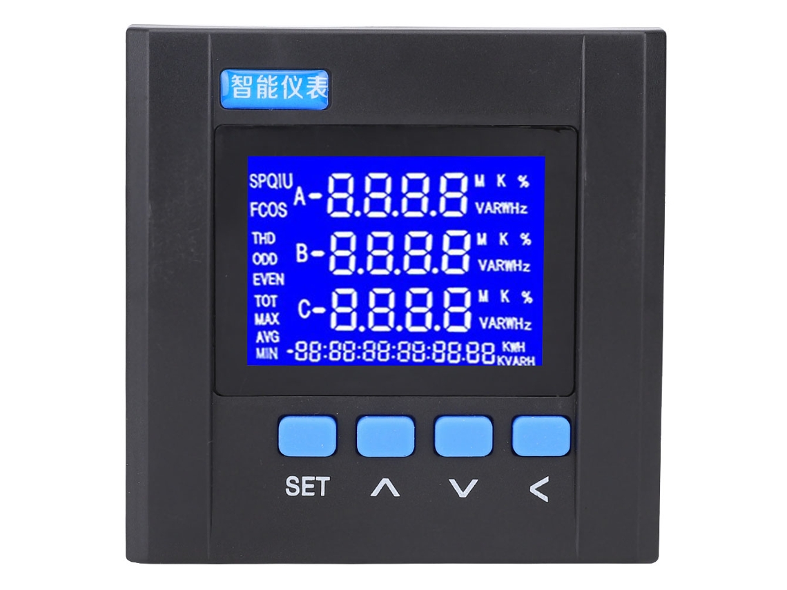 Medidor Digital Trifásico Multifuncional Yg889e-3sy Con Pantalla Lcd: Corriente, Voltaje, Potencia, Energía - 220 V