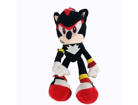 Animal de Dibujos Animados Suave, Muñeco de Peluche Sónico Relleno, Para Bebé 45Cm Sonic Negro