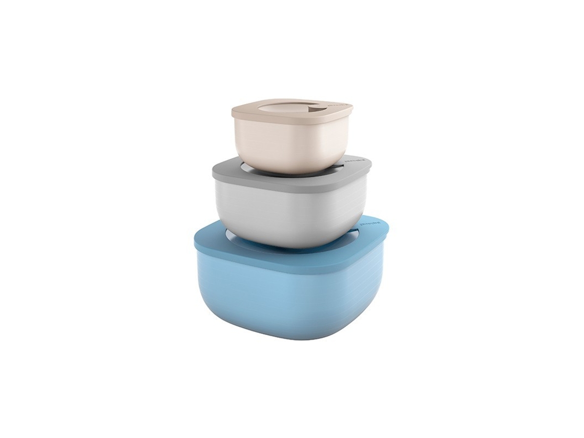Conjunto de 3 Recipientes HermÃ©ticos - Store&More GUZZINI
