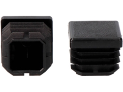 Superficie Cuadrada Sistema Interior con Solapa Dimatel Negra 22X22Mm