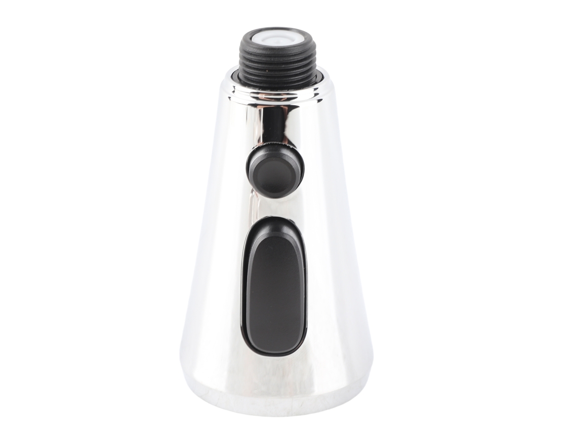Boquilla de grifo plateada G1/2, 3 modos, acero inoxidable ABS, antimorado, para fregadero de cocina